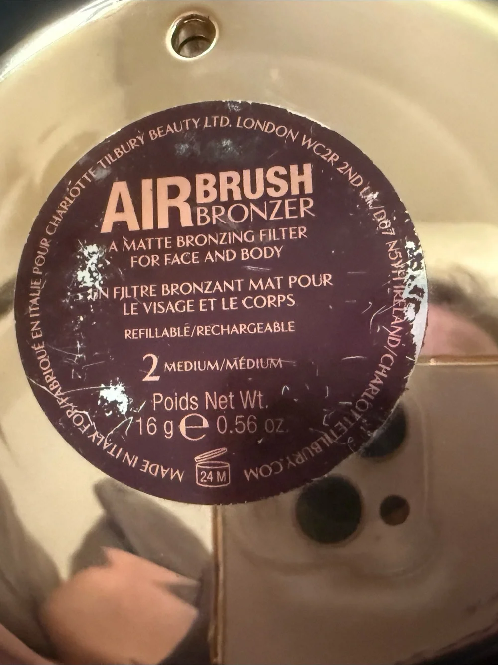 Charlotte Tilbury Airbrush Bronzer Compact in Gold